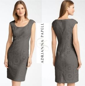 Adrianna Papell Lace Sheath Dress 8